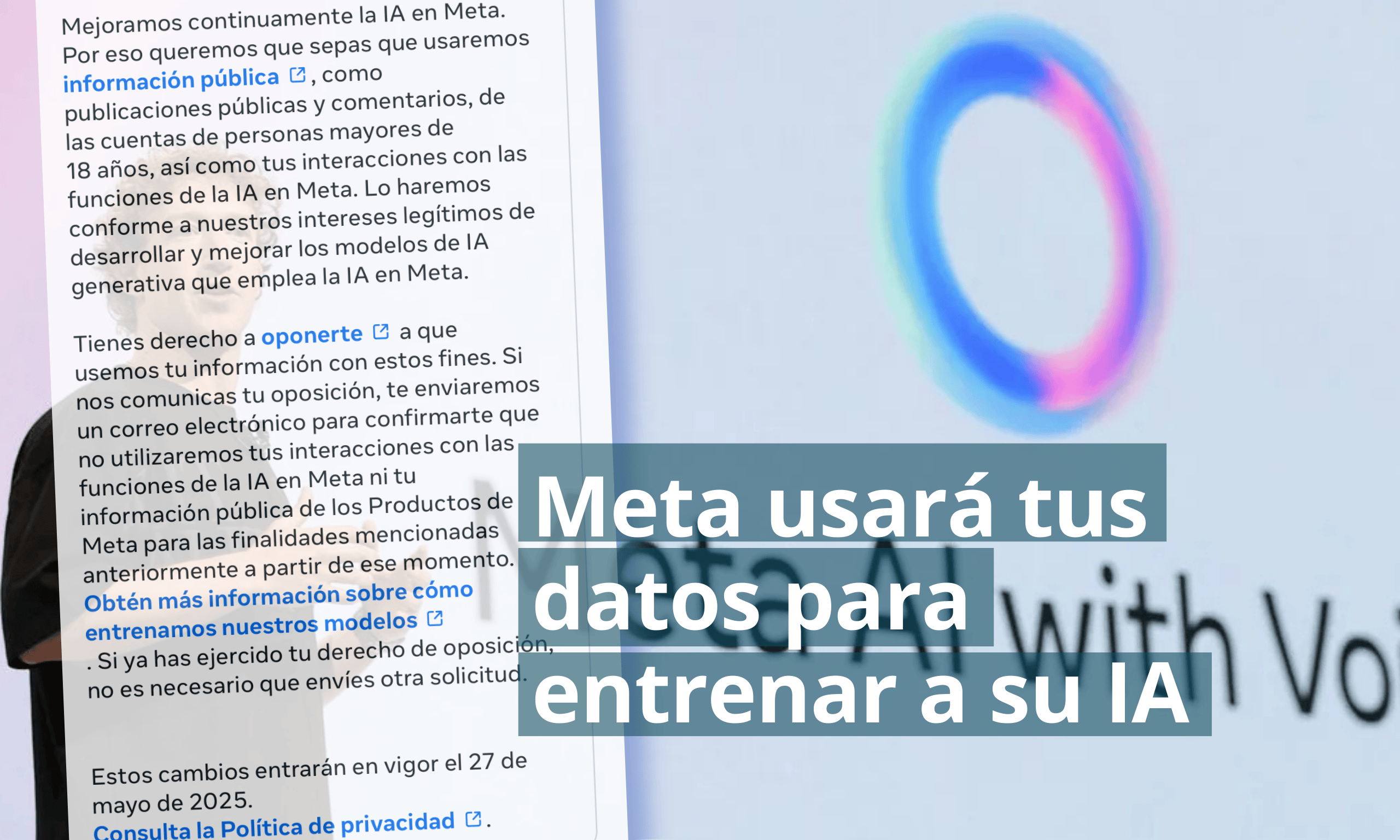 Meta usará tus datos para entrenar a su IA