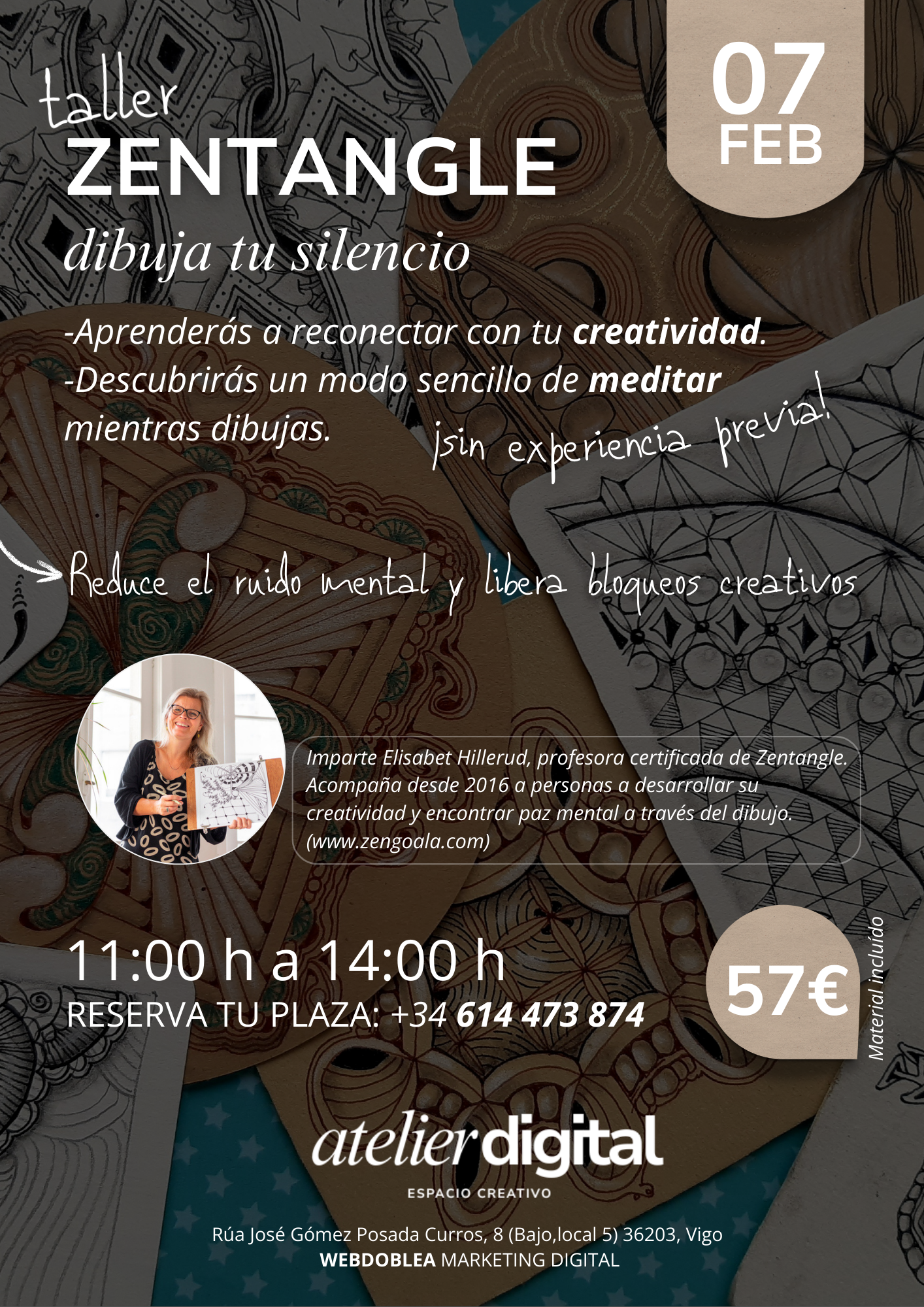 Taller de Zentangle en Vigo